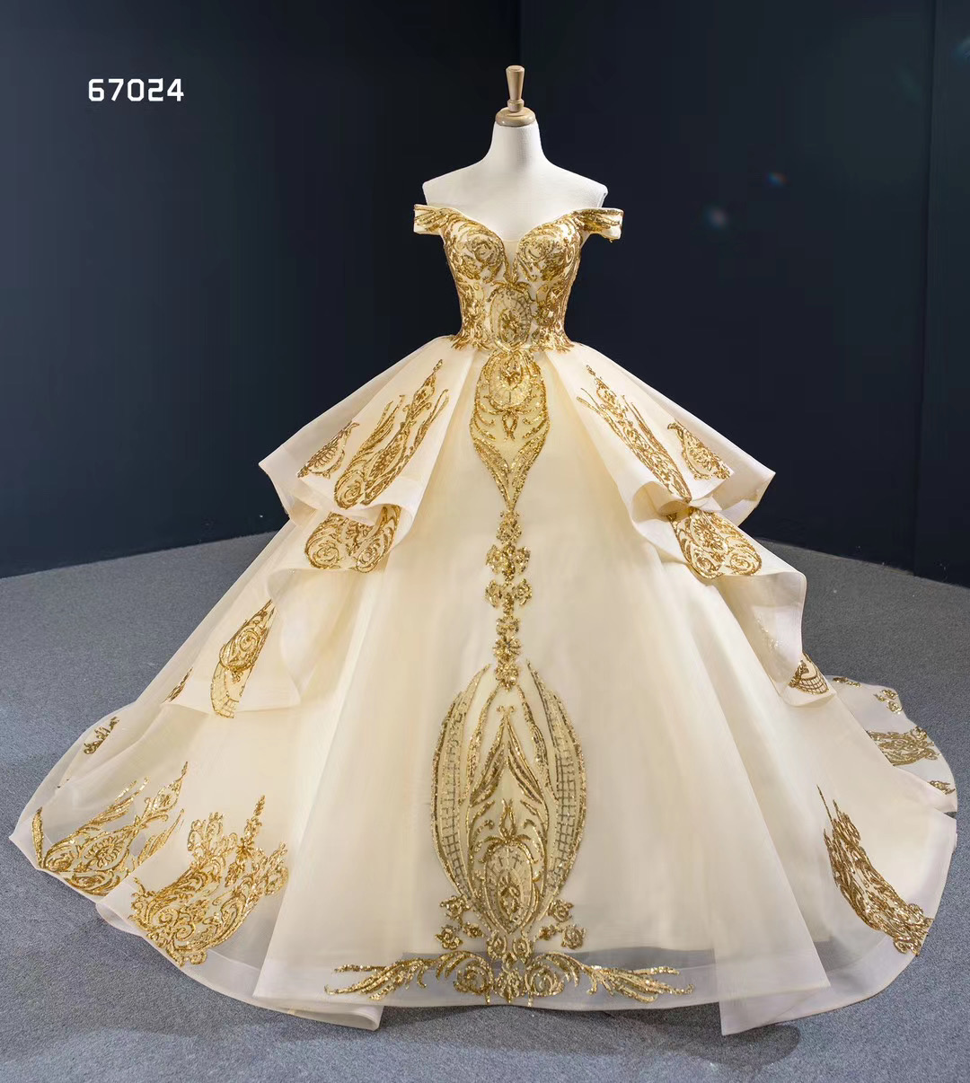 Свадебное Платье Золотое